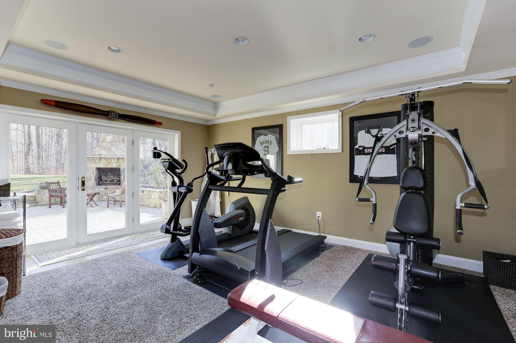 1705 Sinclair Road Gambrills, MD 21054 - Photo 61 of 82 Exercise area with access to pavered terrace