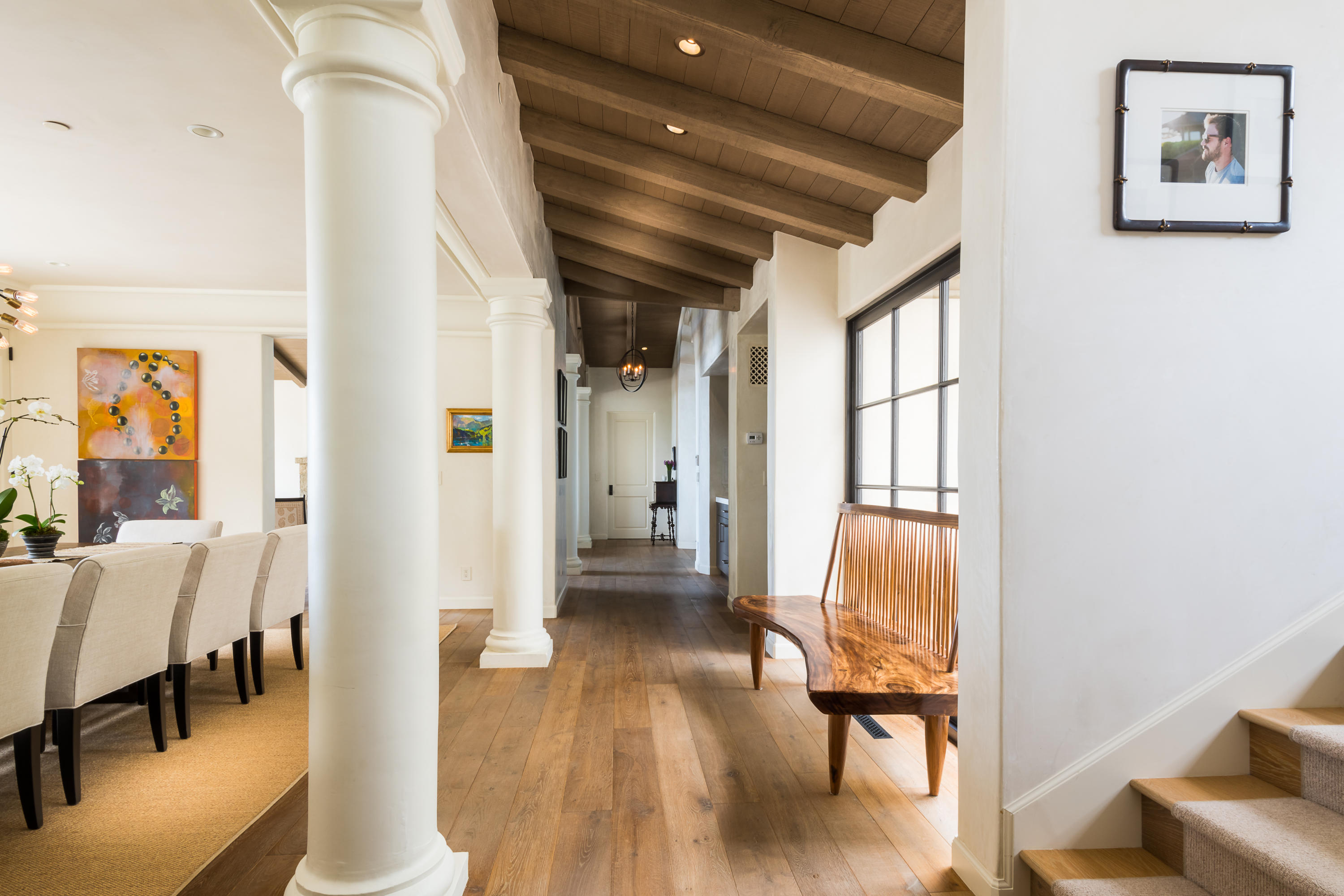 760 Riven Rock Road Montecito, CA 93108 - Photo 12 of 50 a view of a hallway with furniture and a livingroom view