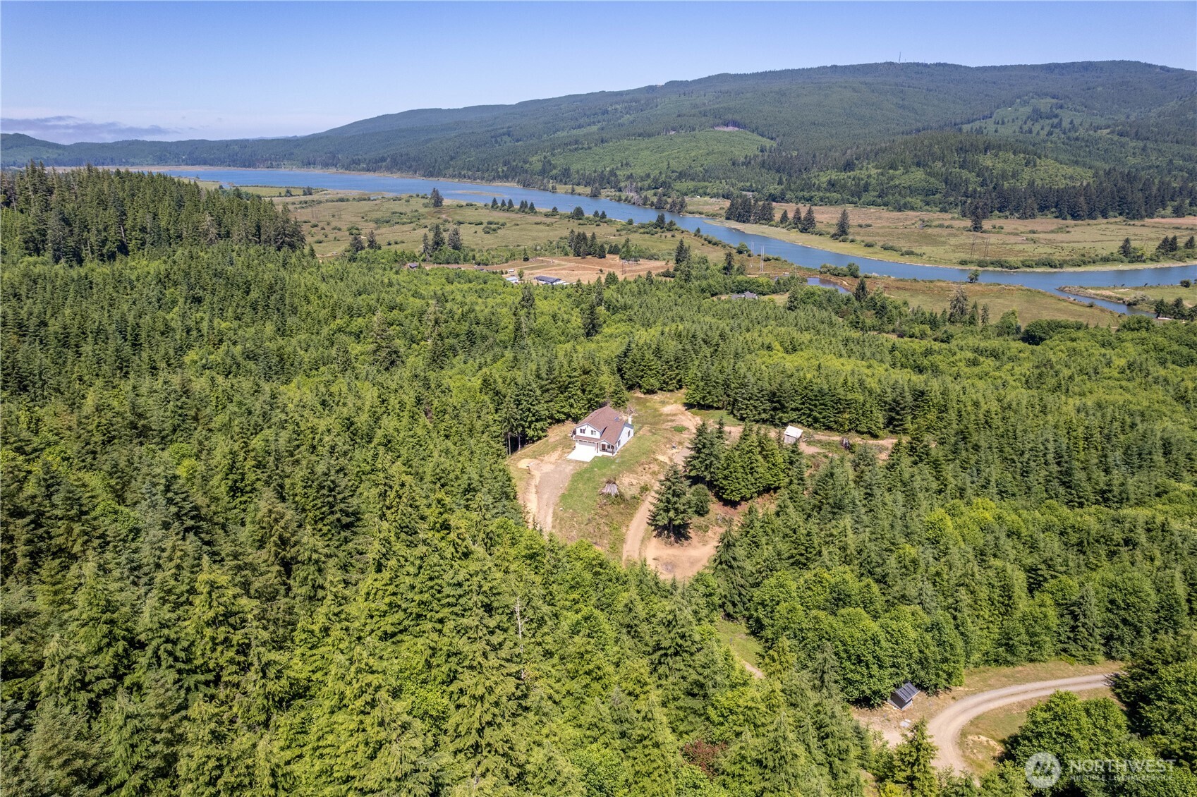 327 Parpala Road Naselle, WA 98638 - Photo 39 of 39 a view of a lush green field with mountains in the background