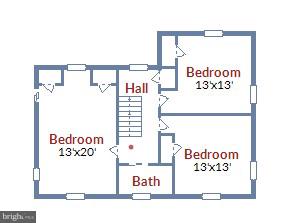 708 Stoneleigh Road Baltimore, MD 21212 - Photo 60 of 61 Floor Plan of Upper Level