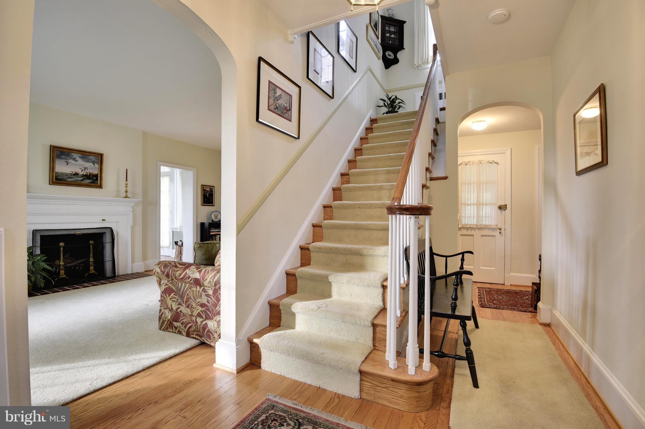 708 Stoneleigh Road Baltimore, MD 21212 - Photo 5 of 61 a view of entryway and hall with wooden floor