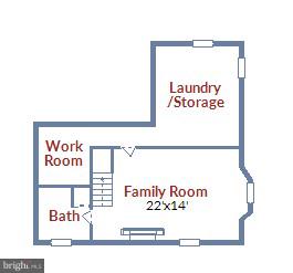 708 Stoneleigh Road Baltimore, MD 21212 - Photo 61 of 61 Floor Plan of Lower Level