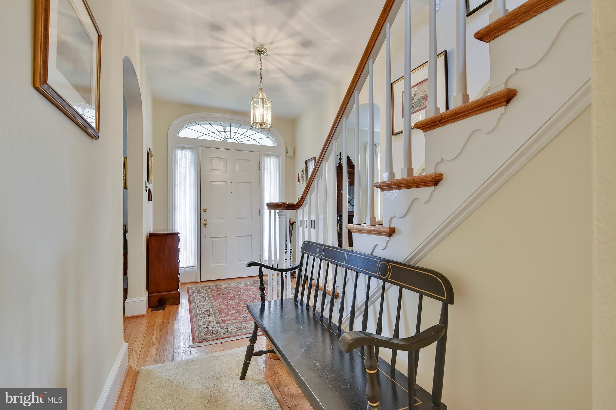 708 Stoneleigh Road Baltimore, MD 21212 - Photo 6 of 61 a view of staircase with railing and white walls