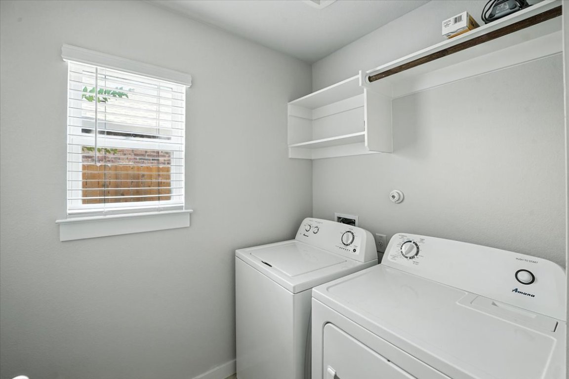 305 Old Trinity Way Georgetown, TX 78628 - Photo 19 of 23 a utility room with dryer and washer