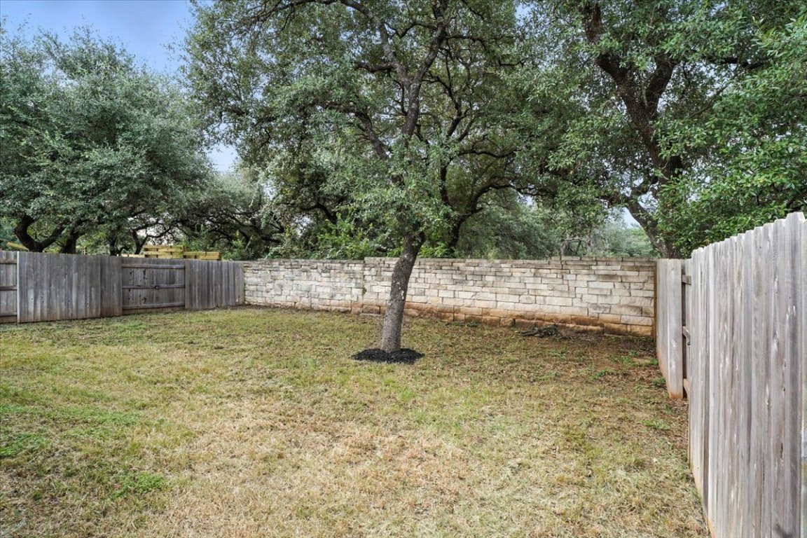 305 Old Trinity Way Georgetown, TX 78628 - Photo 23 of 23 a backyard of a house with lots of green space