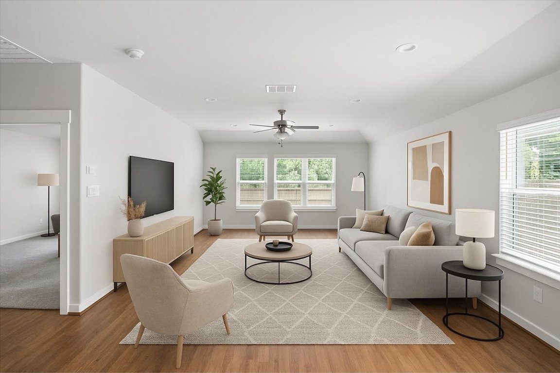 305 Old Trinity Way Georgetown, TX 78628 - Photo 6 of 23 a living room with furniture and a large window
