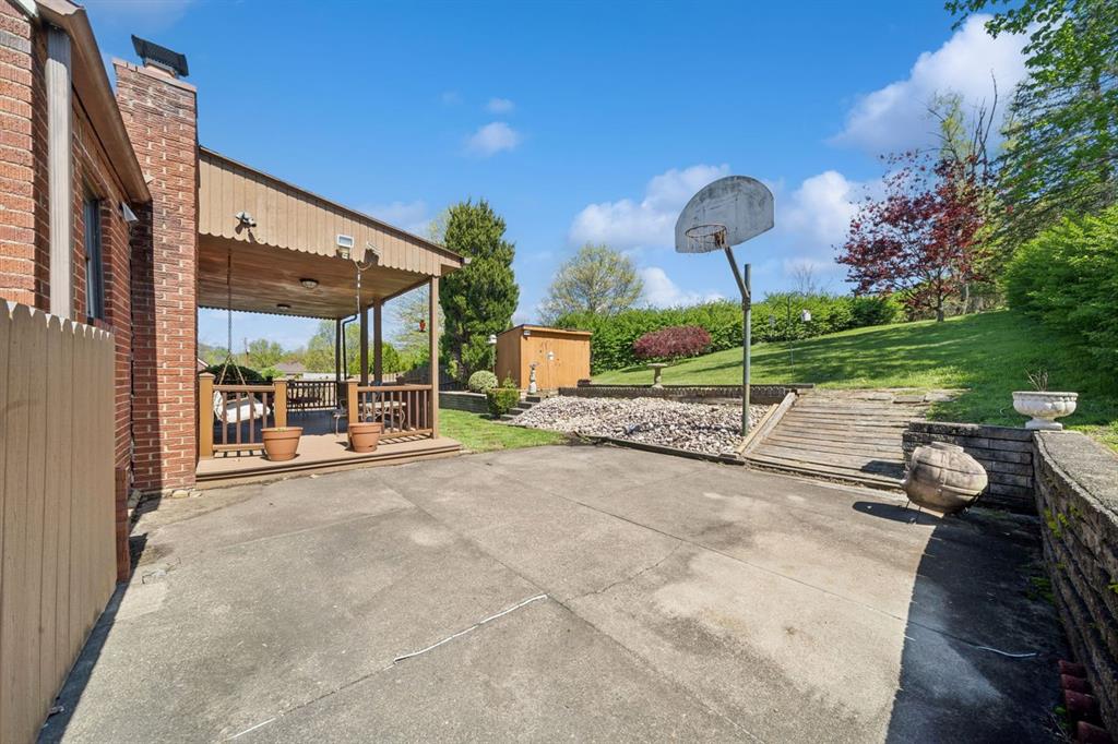 126 Bartley Road Pittsburgh, PA 15241 - Photo 30 of 32 Concrete pad space - perfect for a fire pit and playing basketball