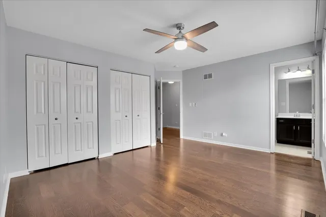 a view of a livingroom with wooden floor
