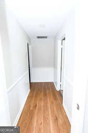 a view of wooden floor in a room