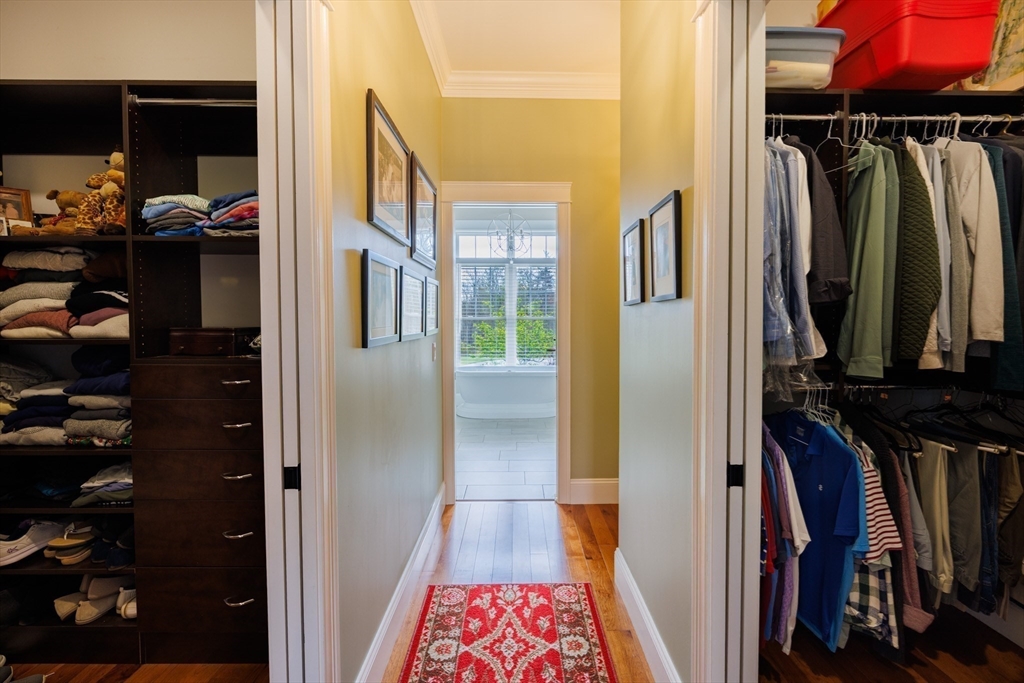 1776 Old Turnpike Road Oakham, MA 01068 - Photo 17 of 42 a view of walk in closet with clothes and shoes