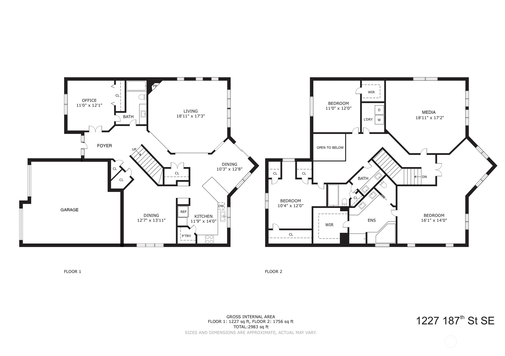 1227 187th Street Southeast Bothell, WA 98012 - Photo 38 of 38 a picture of a room with a white wall