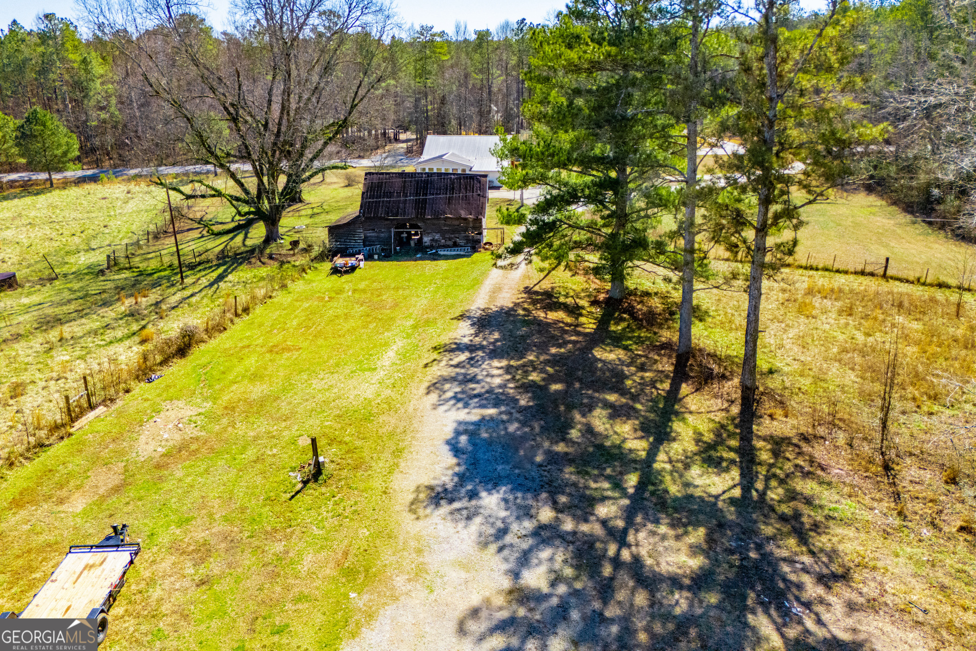 1405 Burwell Road Carrollton, GA 30117 - Photo 98 of 102 a view of yard with swimming pool