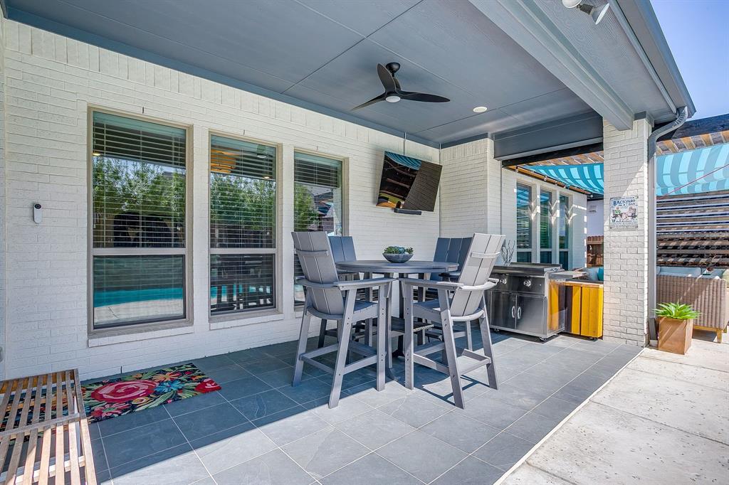 413 Kestrel Court Aledo, TX 76008 - Photo 35 of 40 a view of a dining room with furniture window and outside view