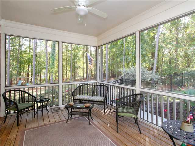 5729 Stuarts Ridge Road Wake Forest, NC 27587 - Photo 21 of 25 Enjoy the large backyard on your screened in porch overlooking your pool! Screened Porch