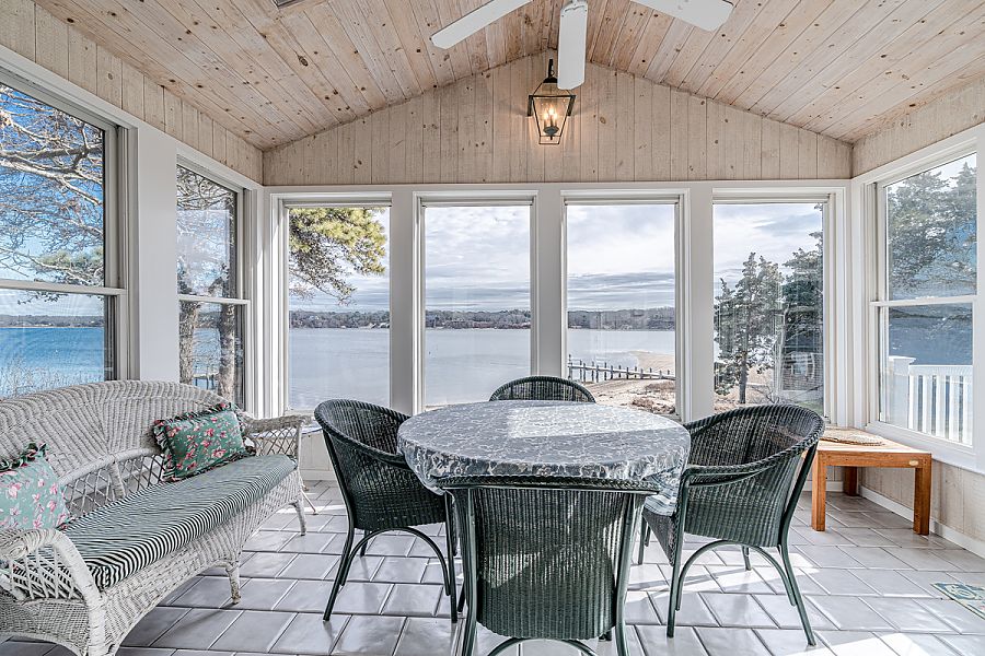 95 Hines Point Road Vineyard Haven, MA 02568 - Photo 11 of 43 a dining room with furniture and large windows