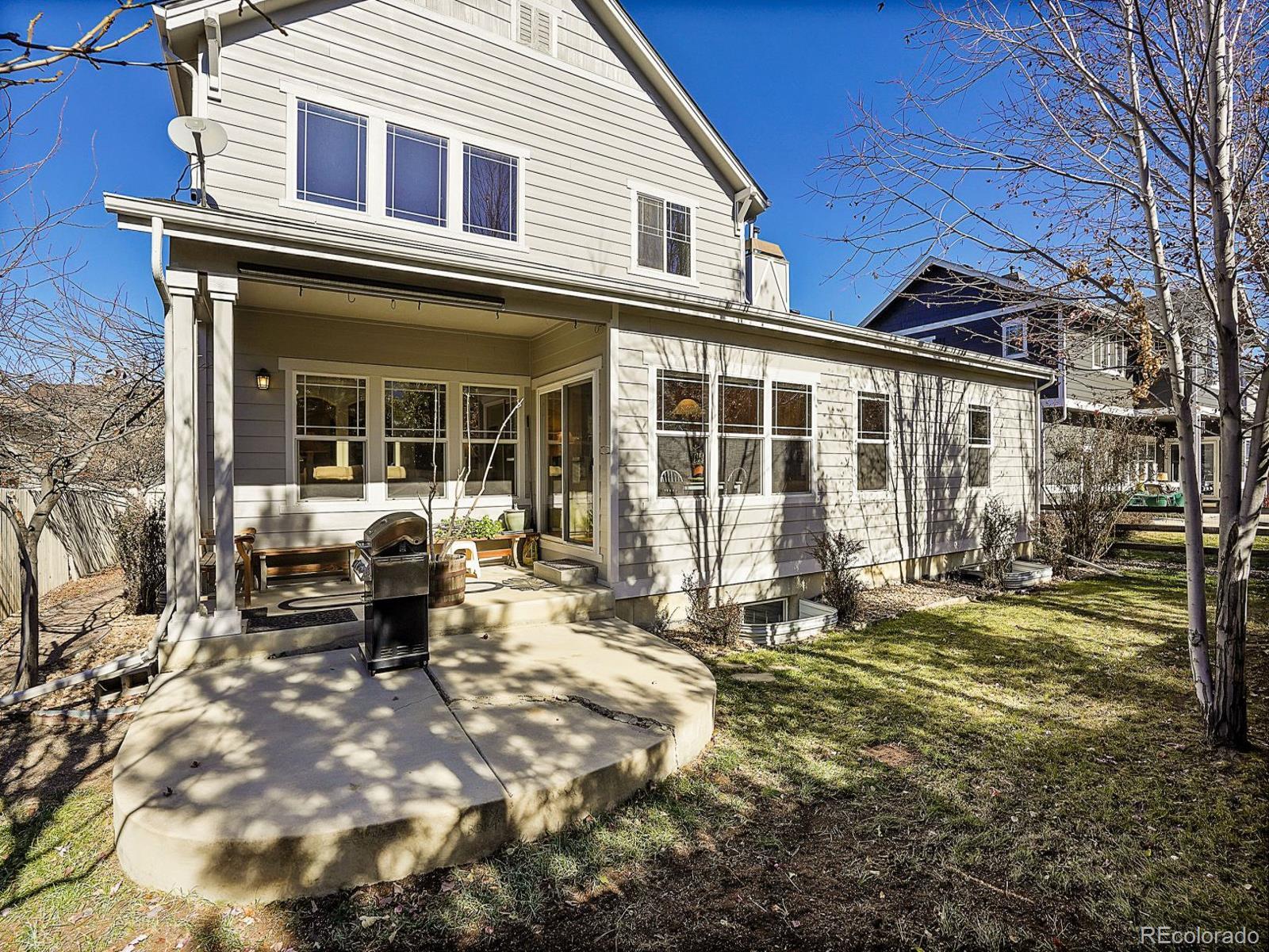4207 Frederick Circle Longmont, CO 80503 - Photo 29 of 35 a view of a house with backyard outdoor seating area and furniture