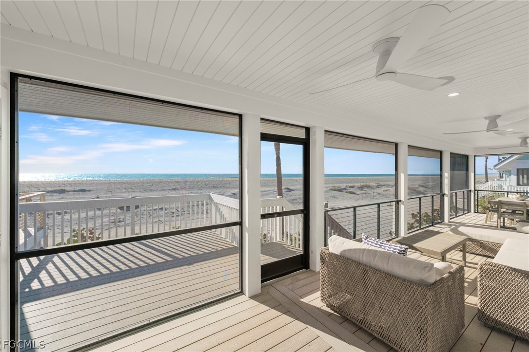 19 Beach Homes Captiva, FL 33924 - Photo 24 of 49 a view of a balcony with ocean view