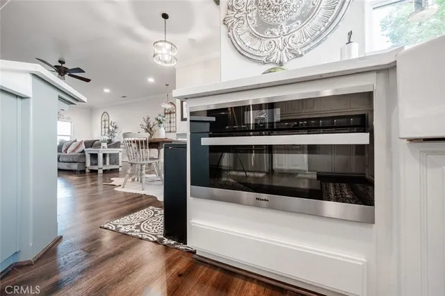 a view of a road with an ocean view