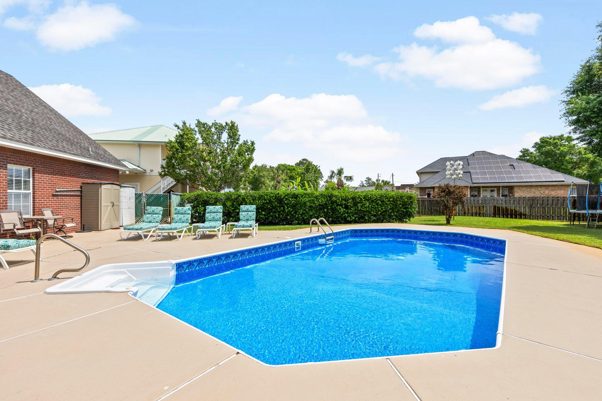 Pool in Backyard