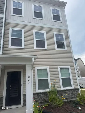 a view of the windows of the house