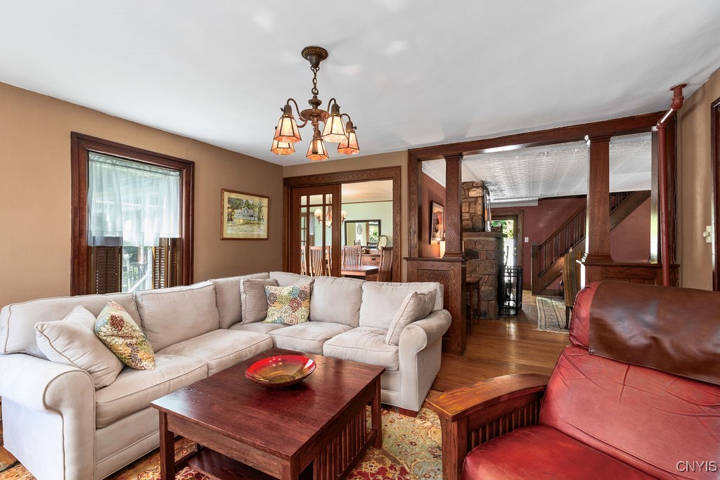 1739 Cardner Road Fabius, NY 13122 - Photo 9 of 50 The family room, living room through those beautif