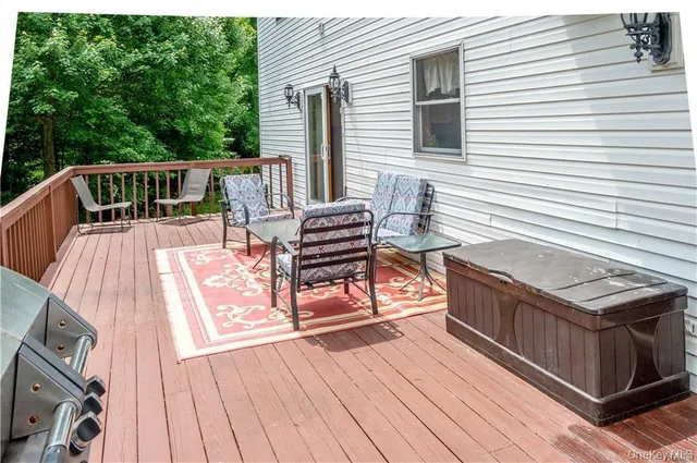 a view of a big yard next to a house
