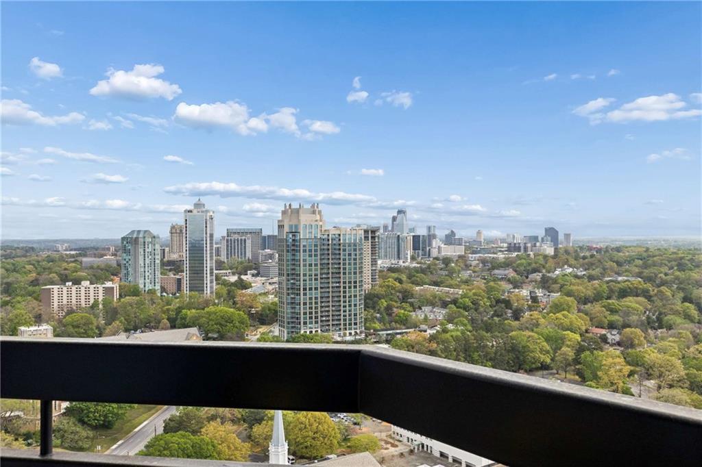 2660 Peachtree Road Northwest, Unit 34F Atlanta, GA 30305 - Photo 30 of 58 a view of a city from a terrace