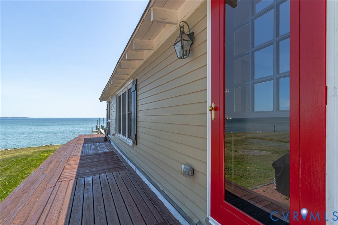 3022 Skipjack Road Kinsale, VA 22488 - Photo 50 of 57 Wrap around deck with side door leading into kitch