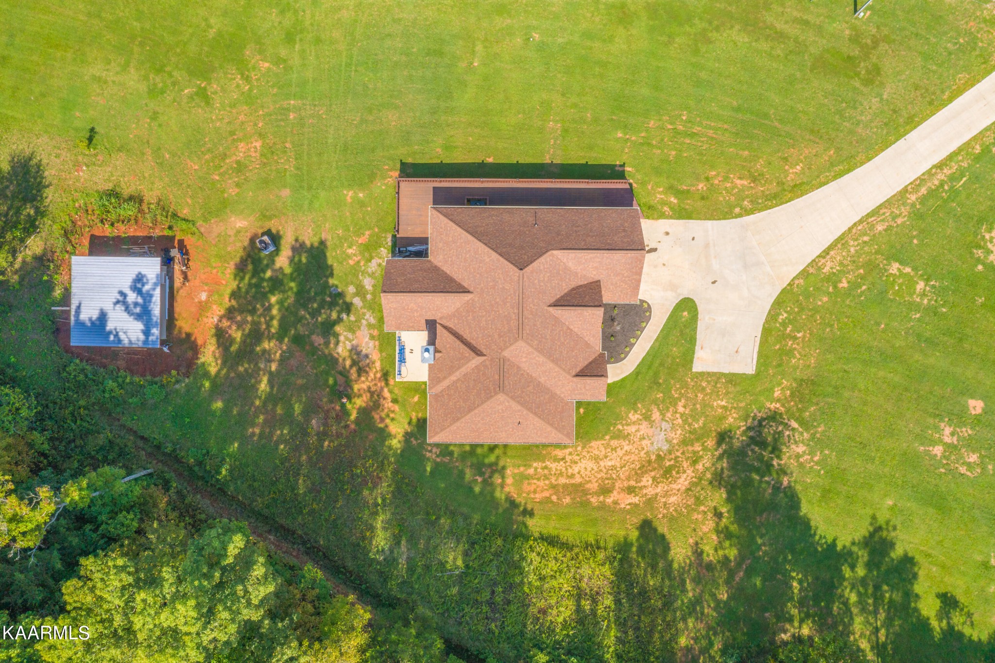 1335 Deep Springs Road Dandridge, TN 37725 - Photo 9 of 30 a aerial view of a house with a yard and lake view