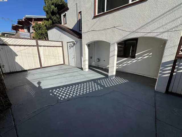 a view of a backyard of a house