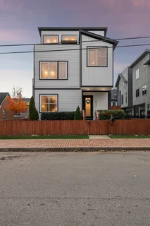 a front view of a building