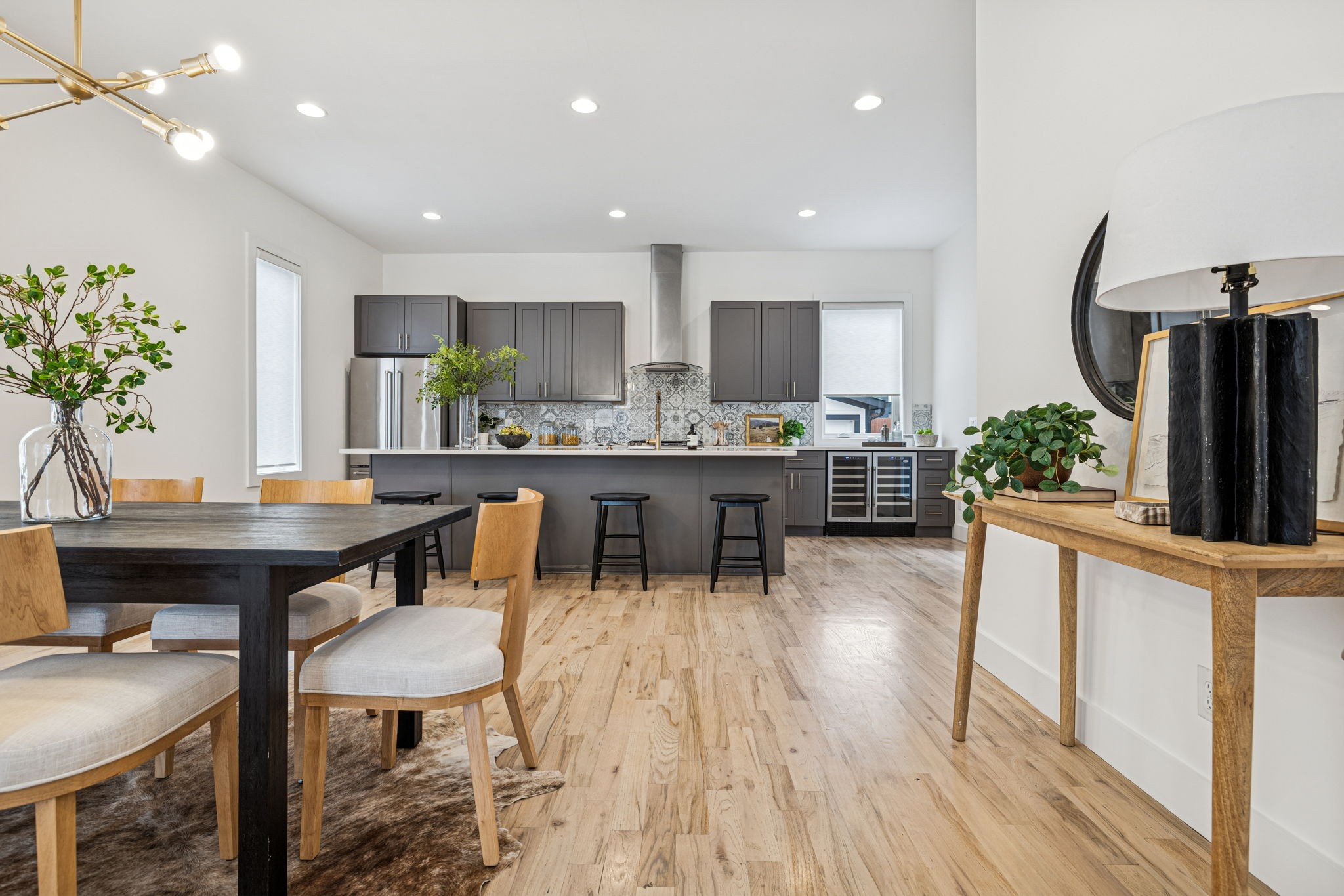 1403 10th Avenue North, Unit A Nashville, TN 37208 - Photo 6 of 53 a view of a dining room with furniture window and wooden floor