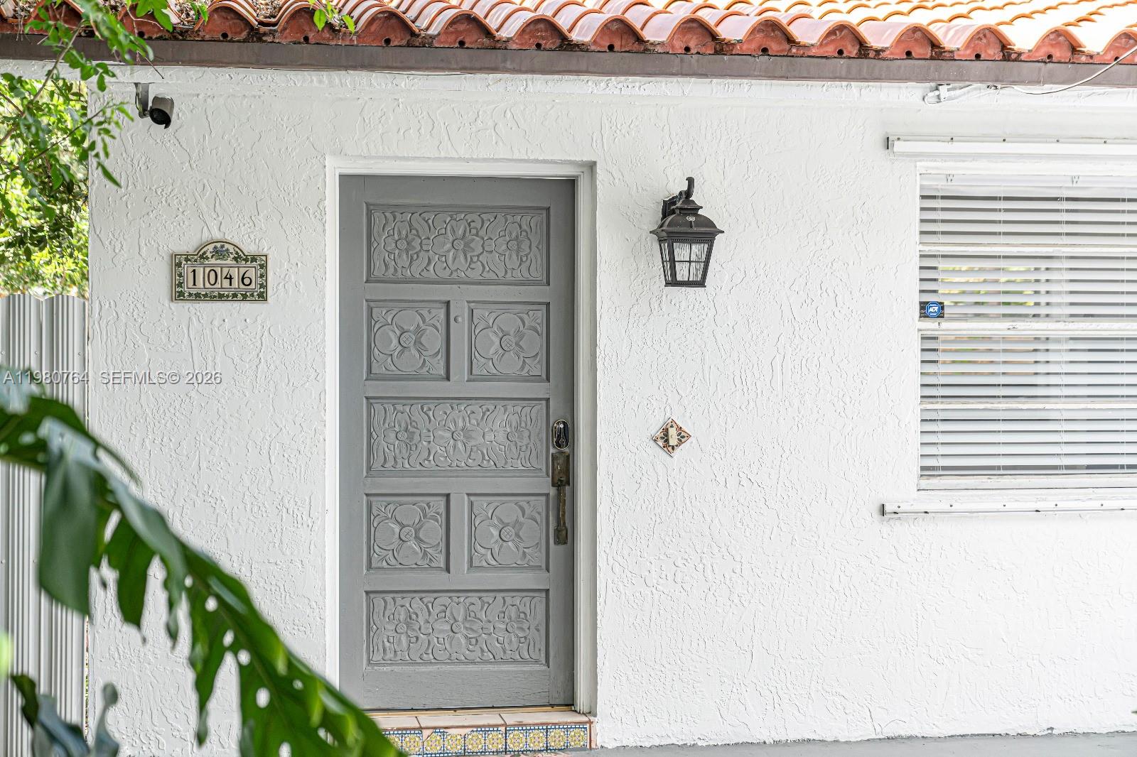 a view of front door