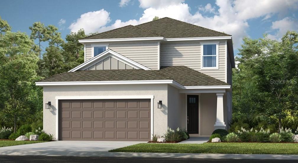 8596 Snowfall Street Sarasota, FL 34241 - Photo 1 of 1 a front view of a house with a yard and garage
