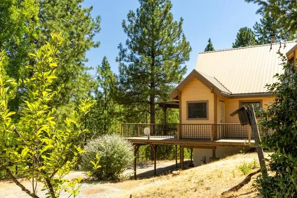 a view of a outdoor space and a swimming pool