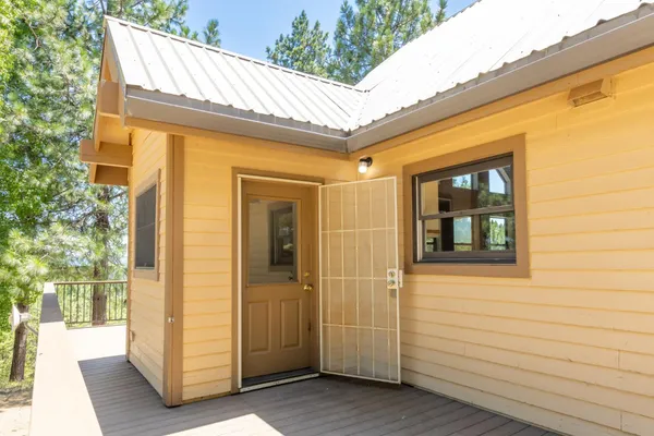 a view of front door