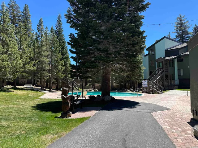 a view of wooden deck