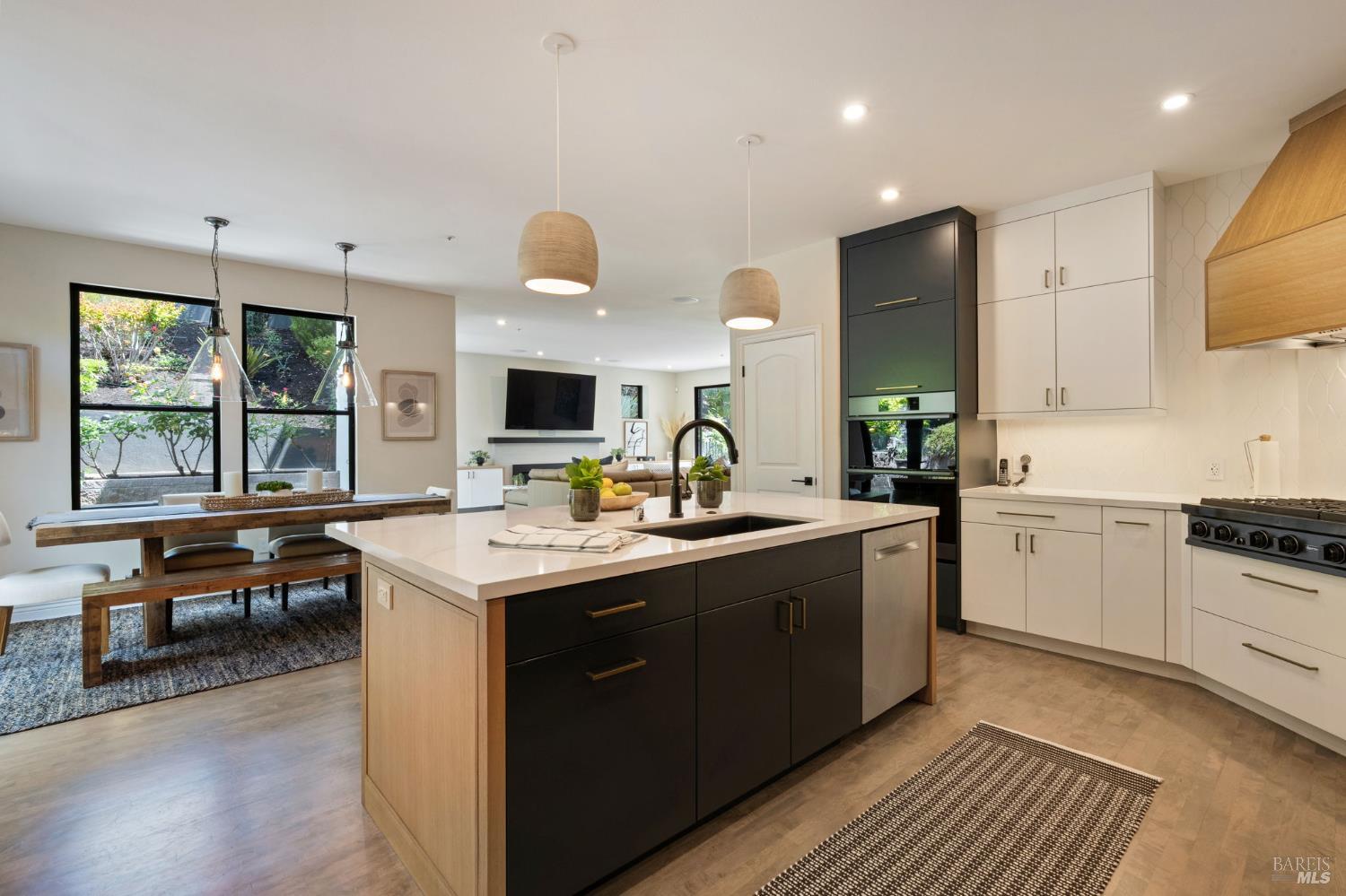 21 Newhall Drive San Rafael, CA 94901 - Photo 22 of 69 a kitchen with sink stove and cabinets