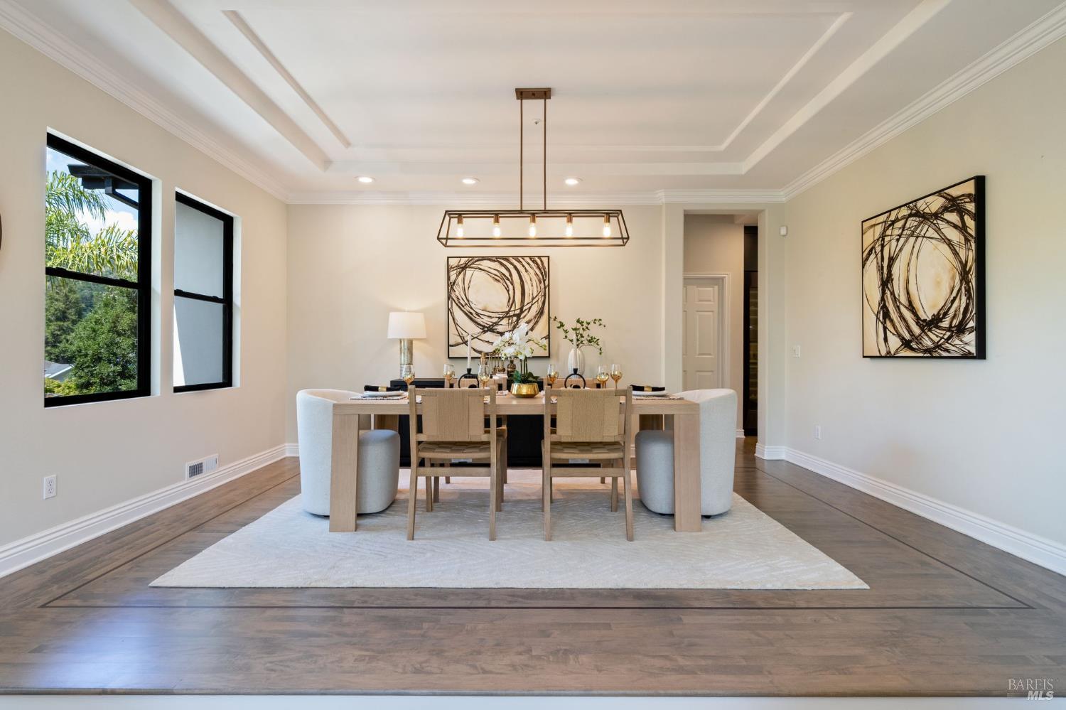 21 Newhall Drive San Rafael, CA 94901 - Photo 10 of 69 a view of a dining room with furniture window and wooden floor