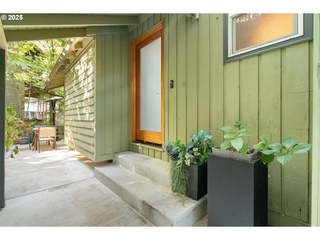 a view of a front door