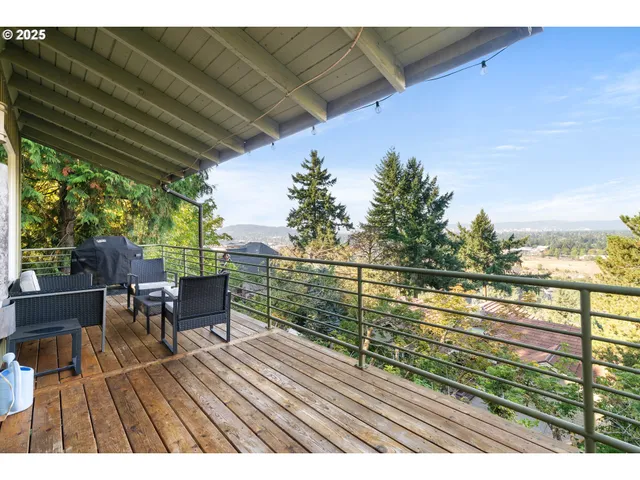 a view of outdoor space with seating area