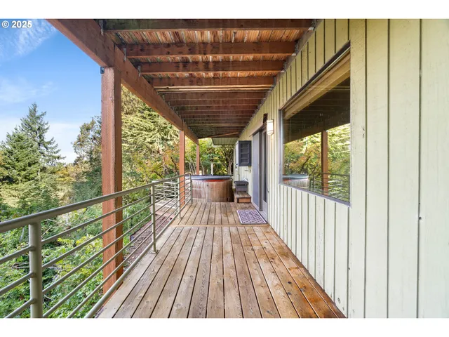 a view of outdoor space with seating area