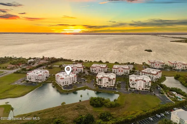 a view of a city and ocean view