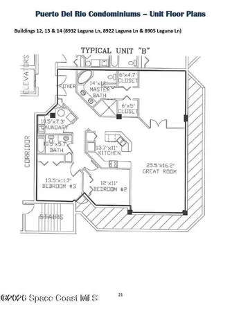 $2,900 | 8903 Laguna Lane, Unit 501, Cape Canaveral, FL 32920