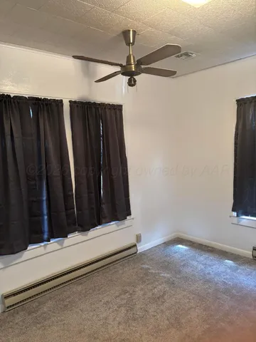 a view of a closet in a room