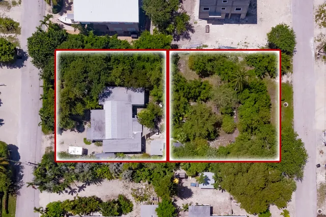 an aerial view of garden