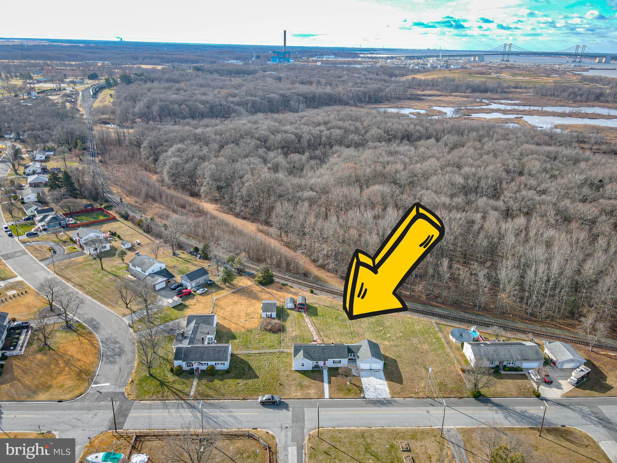 249 Cleveland Avenue Carneys Point, NJ 08069 - Photo 37 of 52 an aerial view of a house with a swimming pool