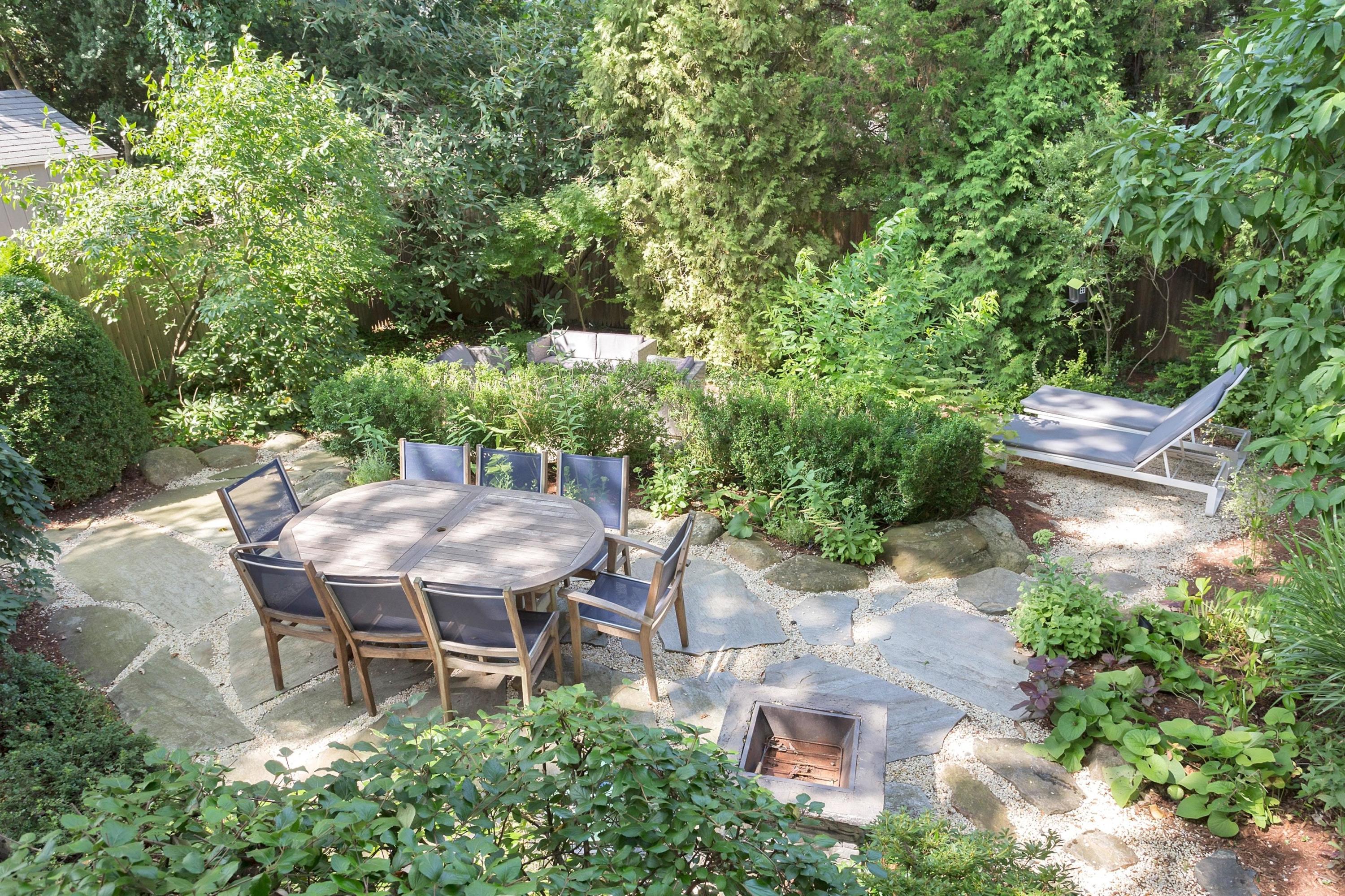 12 Crest Road Rowayton, CT 06853 - Photo 31 of 35 an outdoor space with furniture and garden view