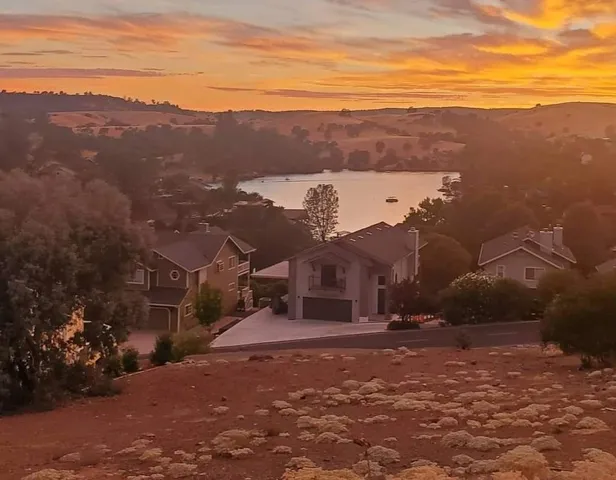 a view of city with mountain
