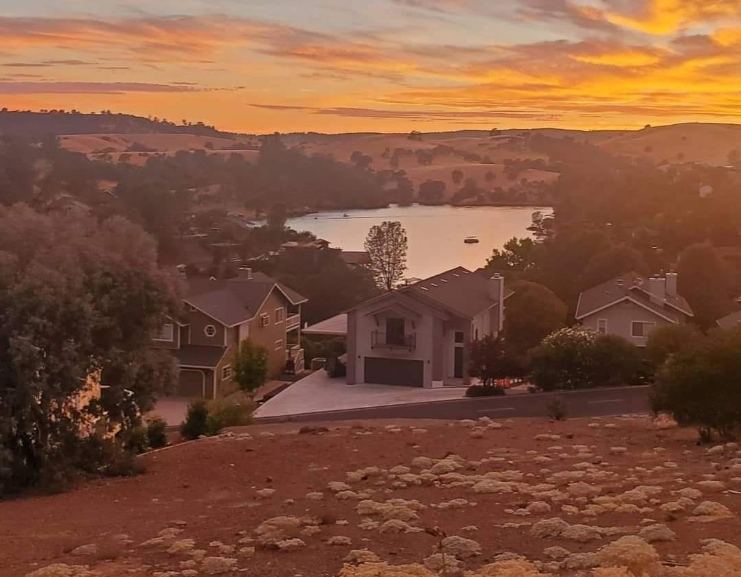a view of city with mountain